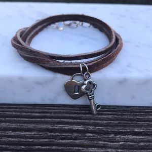Suede wrap bracelet
